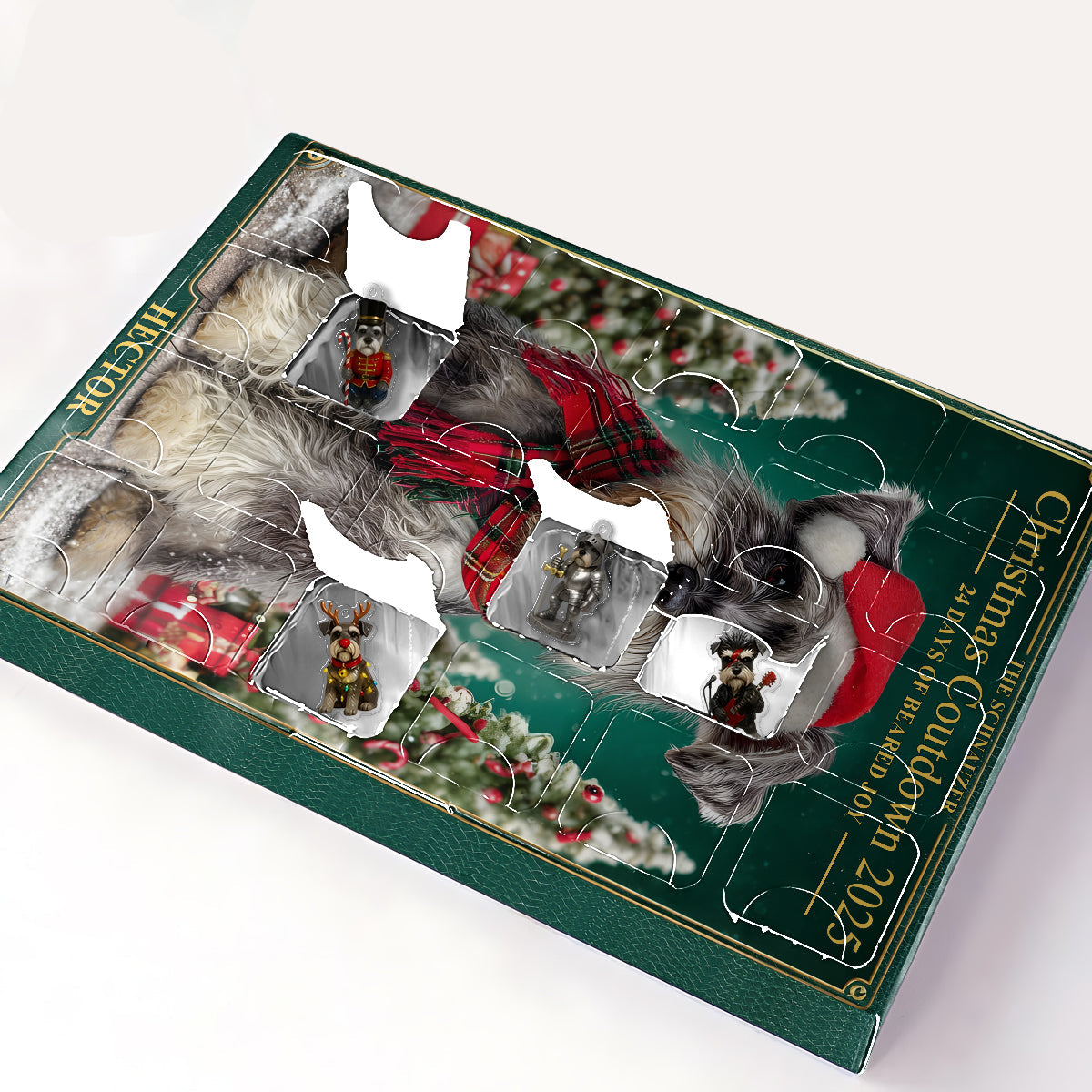 Love My Schnauzer - Personalized Schnauzer Advent Calendar With Ornaments