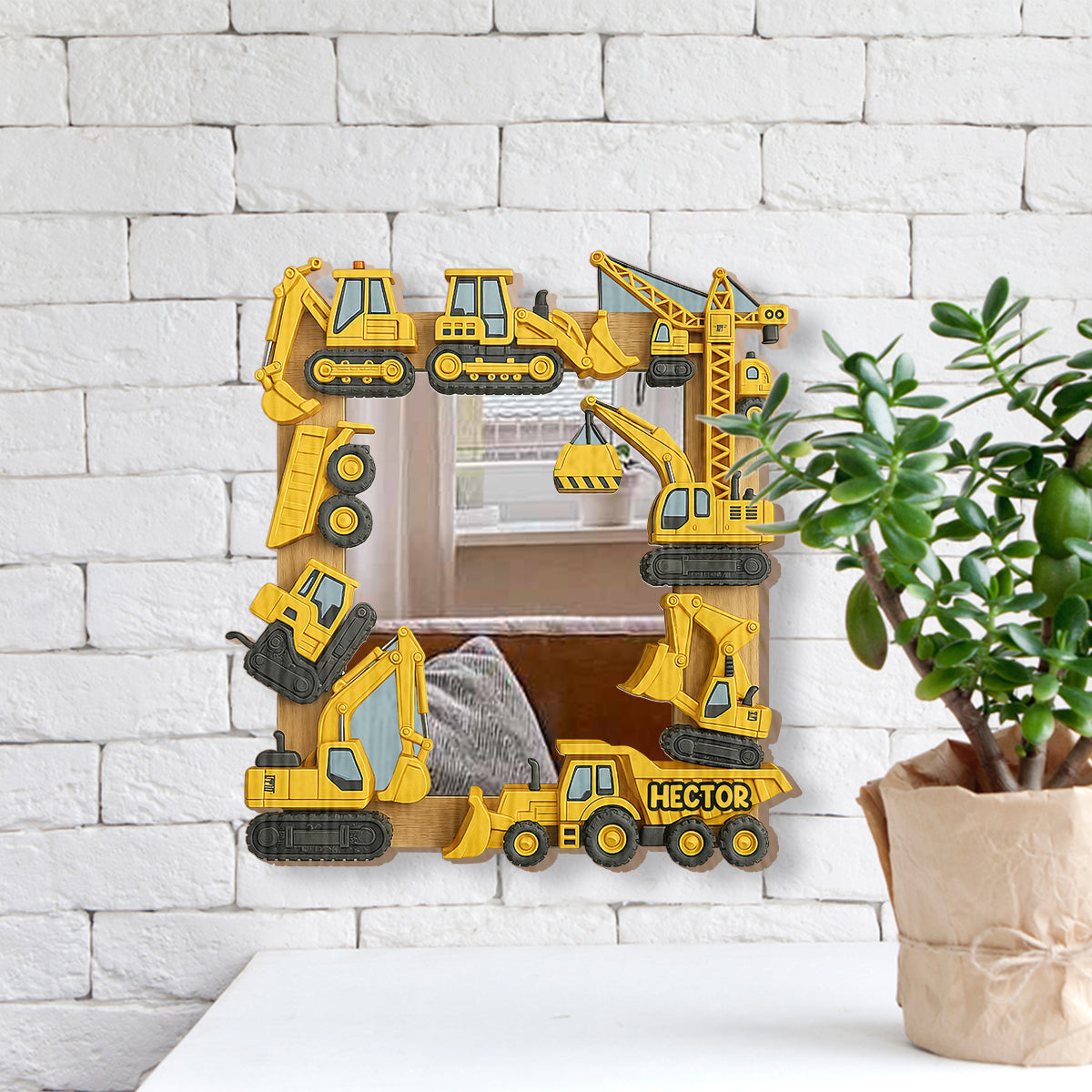 Dig & Discover Children's Gift - Personalized Kid Wall Hanging Mirror