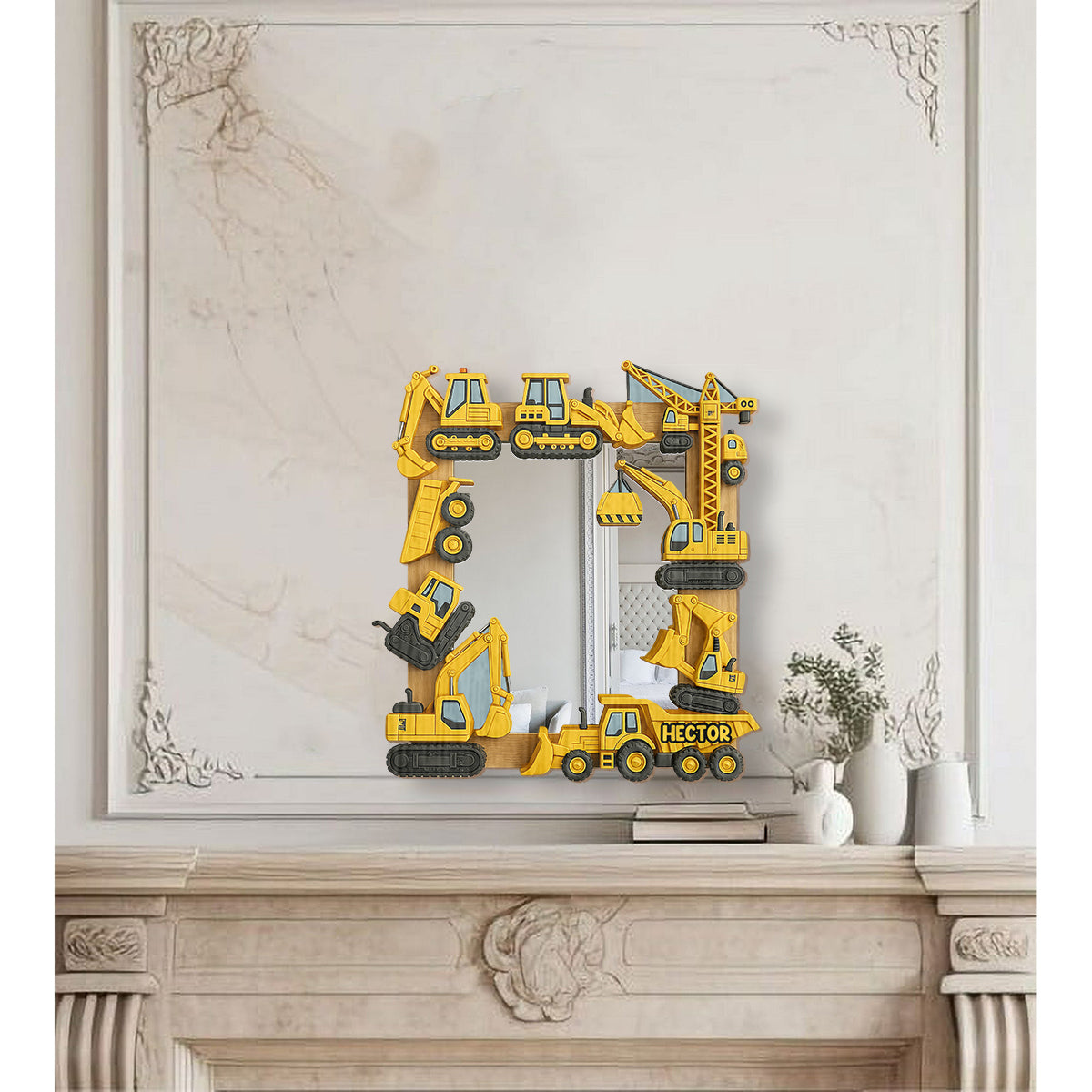 Dig & Discover Children's Gift - Personalized Kid Wall Hanging Mirror