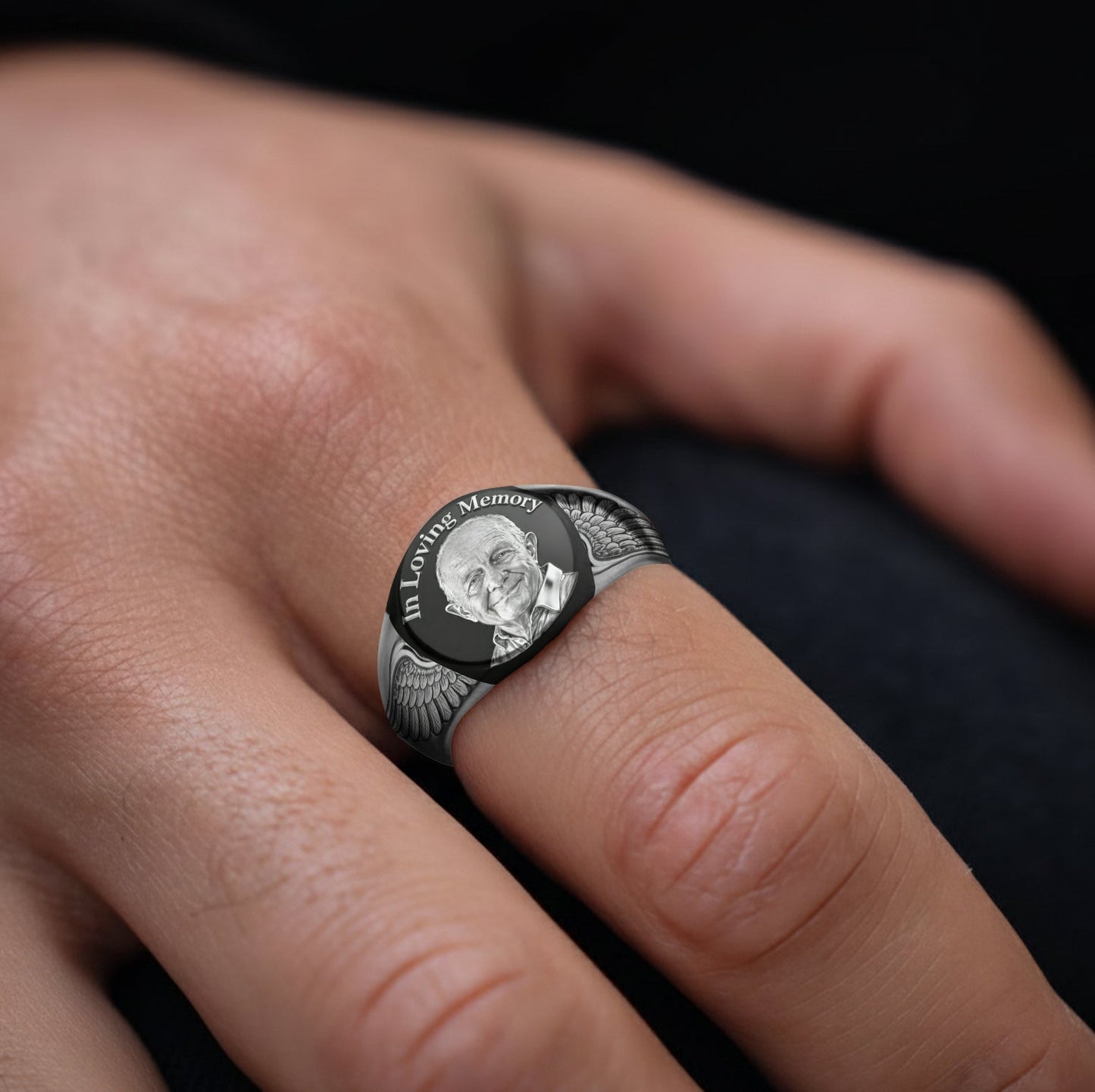 In Loving Memory - Personalized Memorial Signet Ring