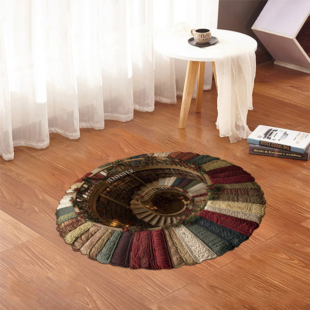 Book Lover - Personalized Book Shaped Doormat/ Rug