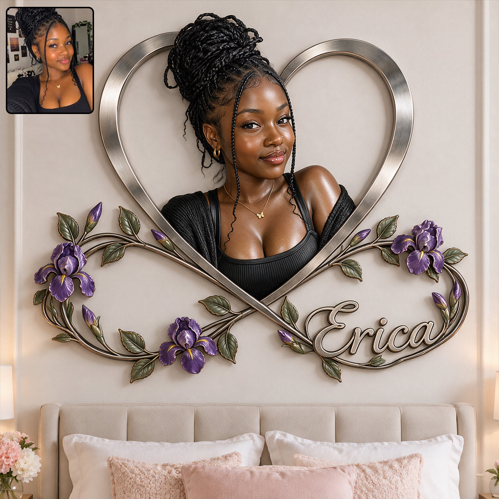 Birth Flower Gift For Loved Ones, Friends - Personalized Self Love 3D Printed Cut Metal Sign