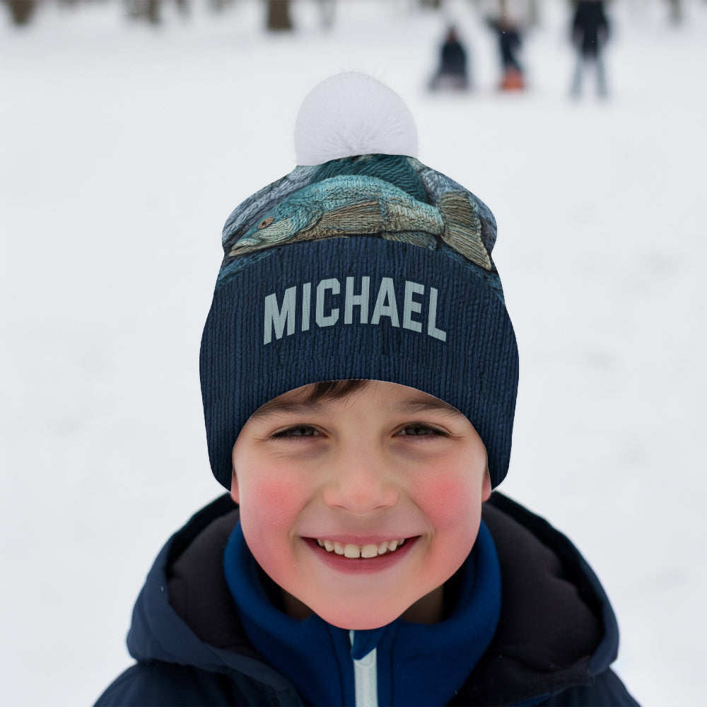 Love Fishing - Personalized Fishing Beanie Hat