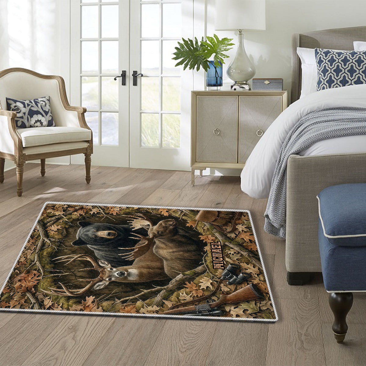 Perfect Gift For Hunting Lovers - Personalized Hunting Non-Slip Tufted Rug