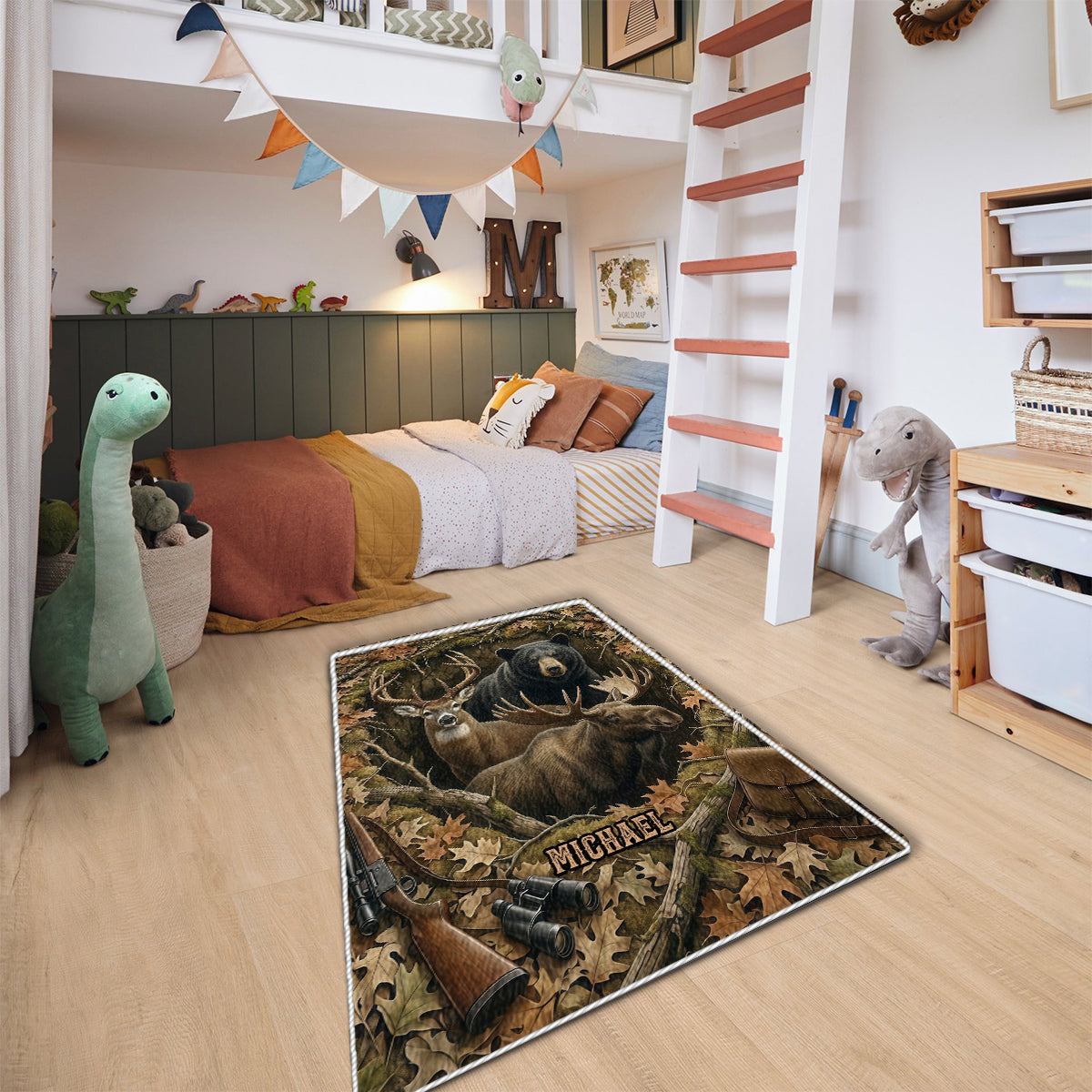 Perfect Gift For Hunting Lovers - Personalized Hunting Non-Slip Tufted Rug