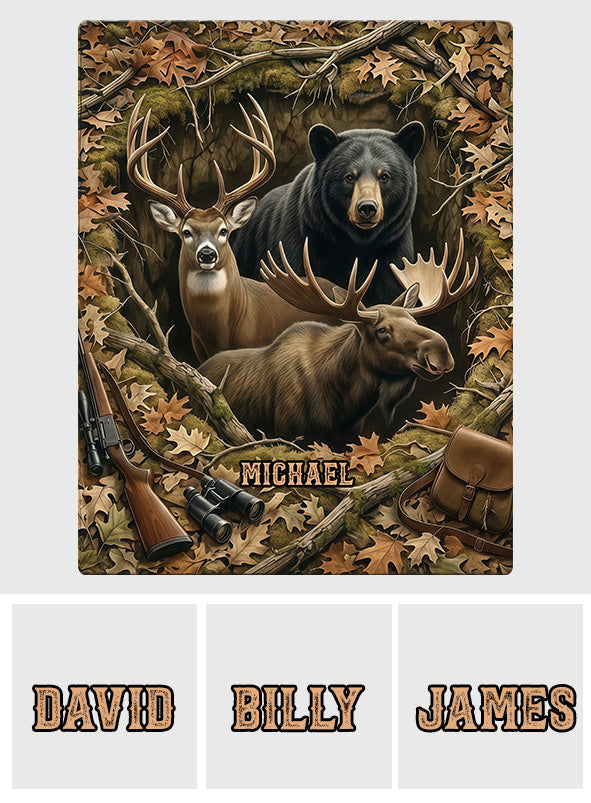 Perfect Gift For Hunting Lovers - Personalized Hunting Non-Slip Tufted Rug