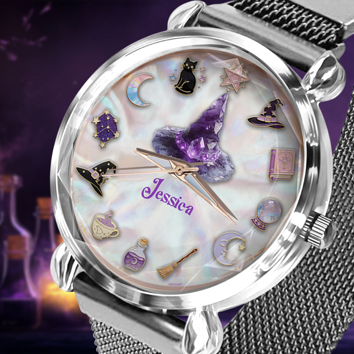 Sparkle Witch - Personalized Witch Women Hand Watch