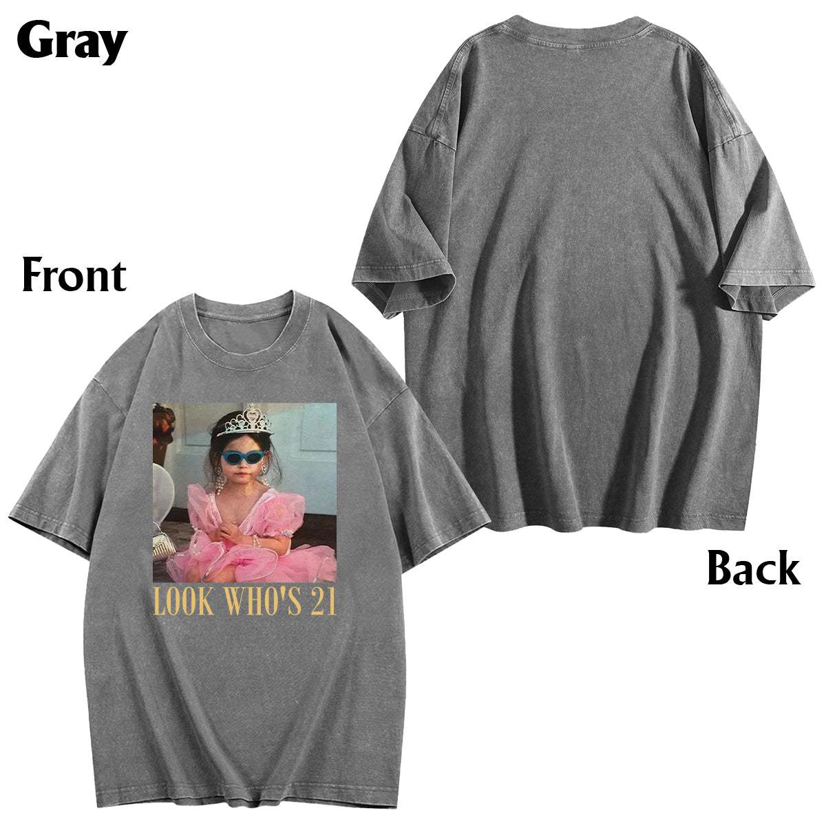 Happy Birthday - Personalized Birthday Wash T-Shirt