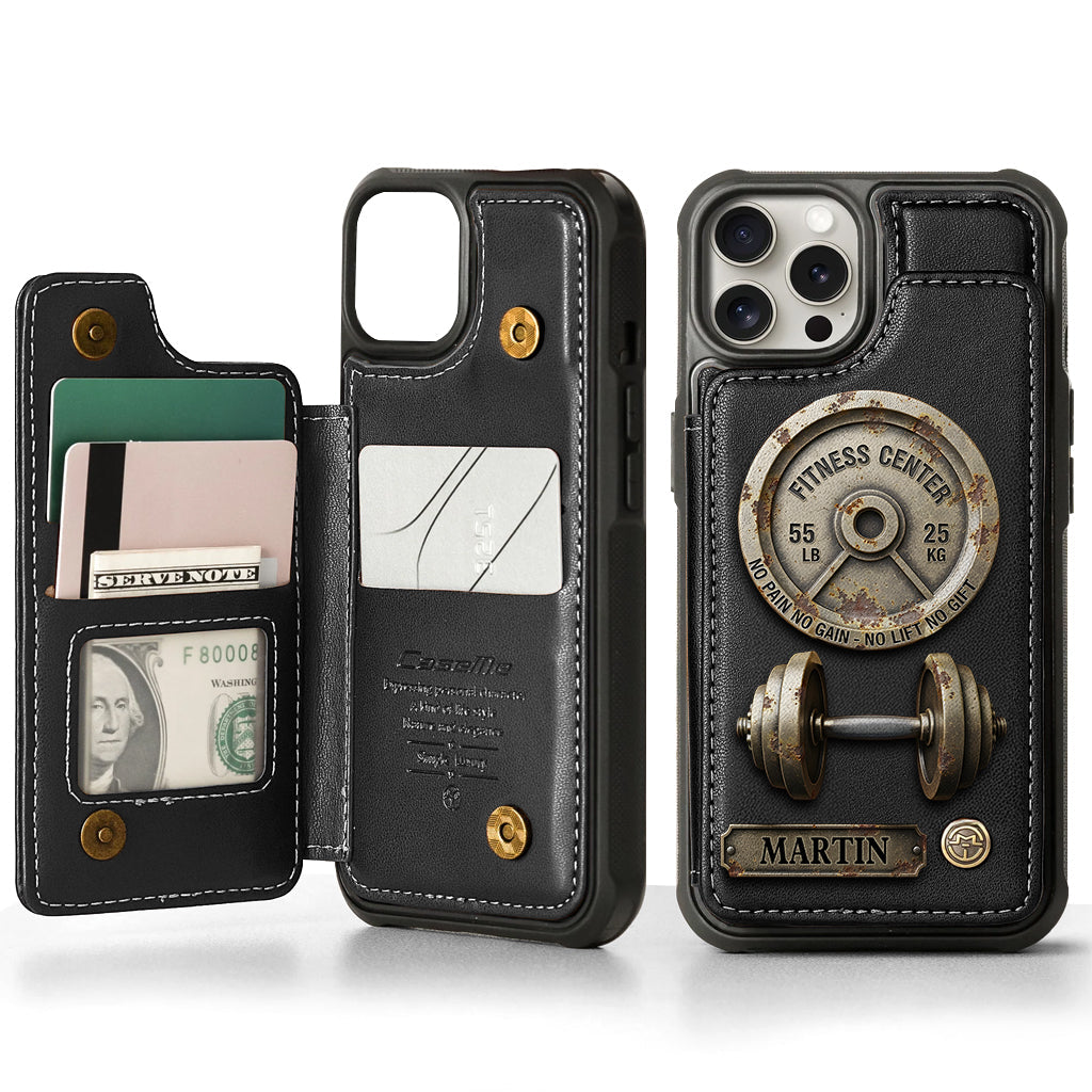 No Pain No Gain - Personalized Fitness Wallet Phone Case