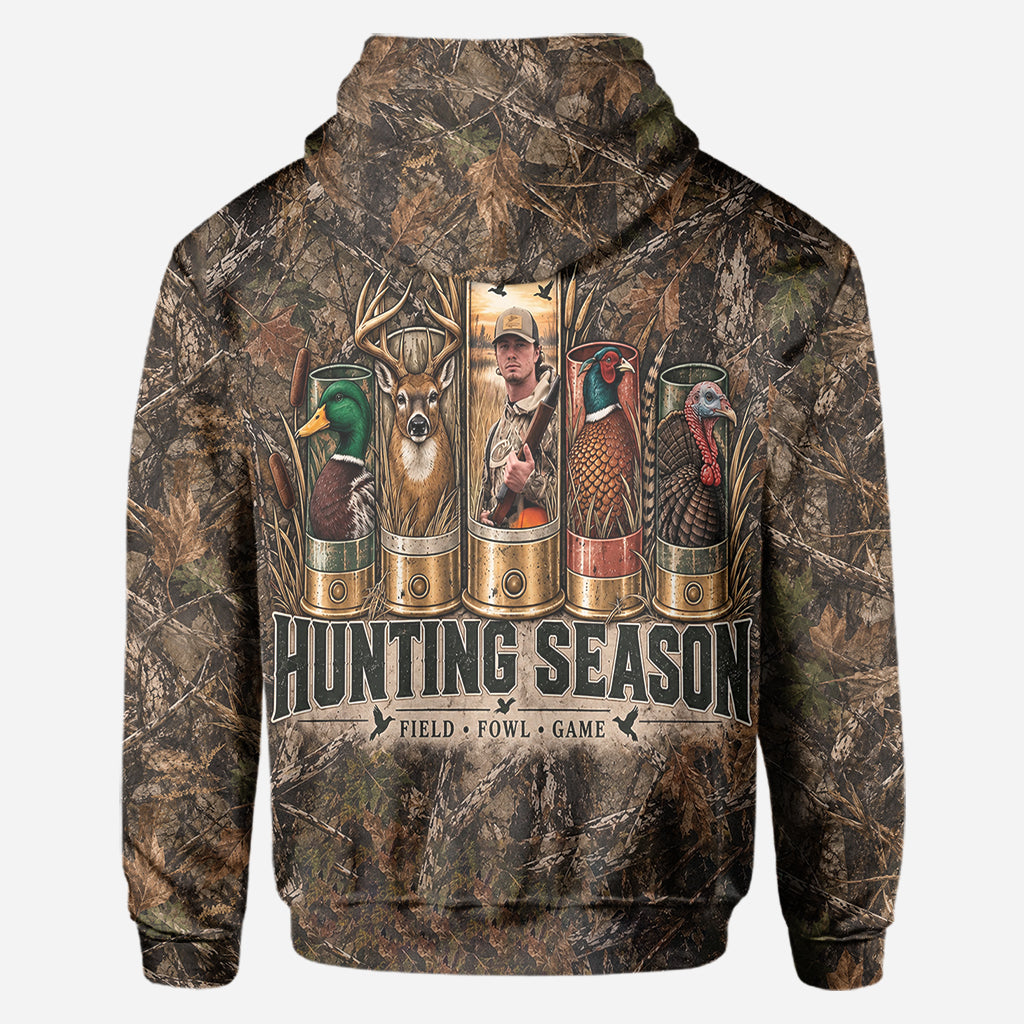Hunting Season Camo Shirt/ Hoddie - Personalized Hunting All Over Shirt
