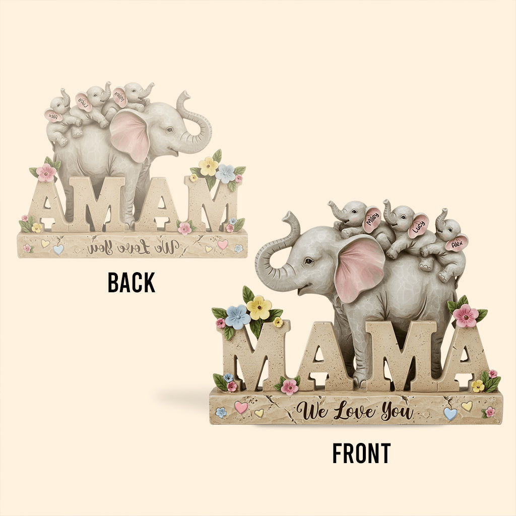 We Love You - Personalized Mother Custom Shaped Acrylic Plaque