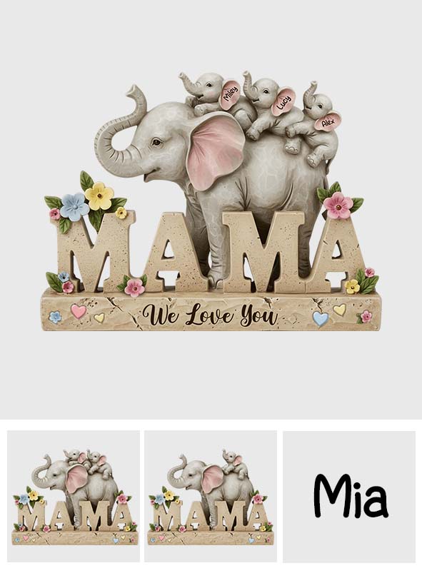 We Love You - Personalized Mother Custom Shaped Acrylic Plaque