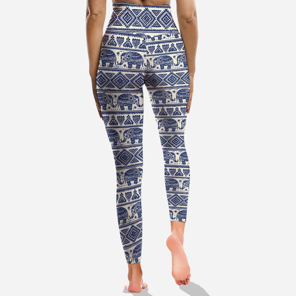 Bohemian Elephant - Personalized Elephant Hoodie and Leggings