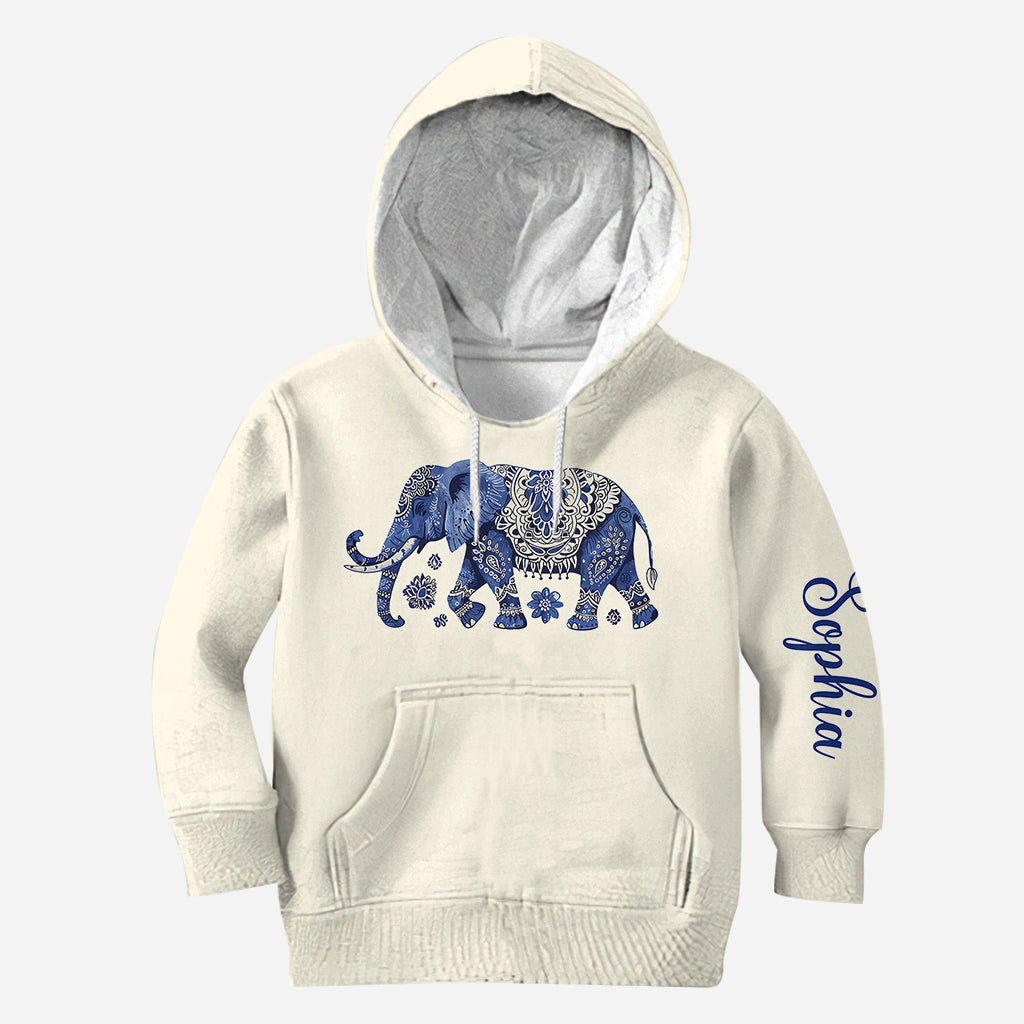 Bohemian Elephant - Personalized Elephant Hoodie and Leggings