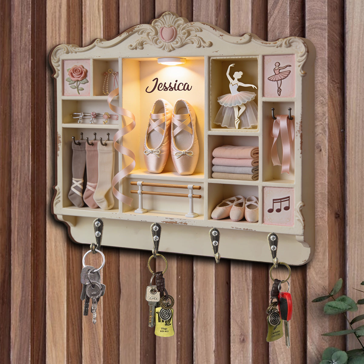 Love Ballet - Personalized Ballet Custom Shaped Hanging Rack
