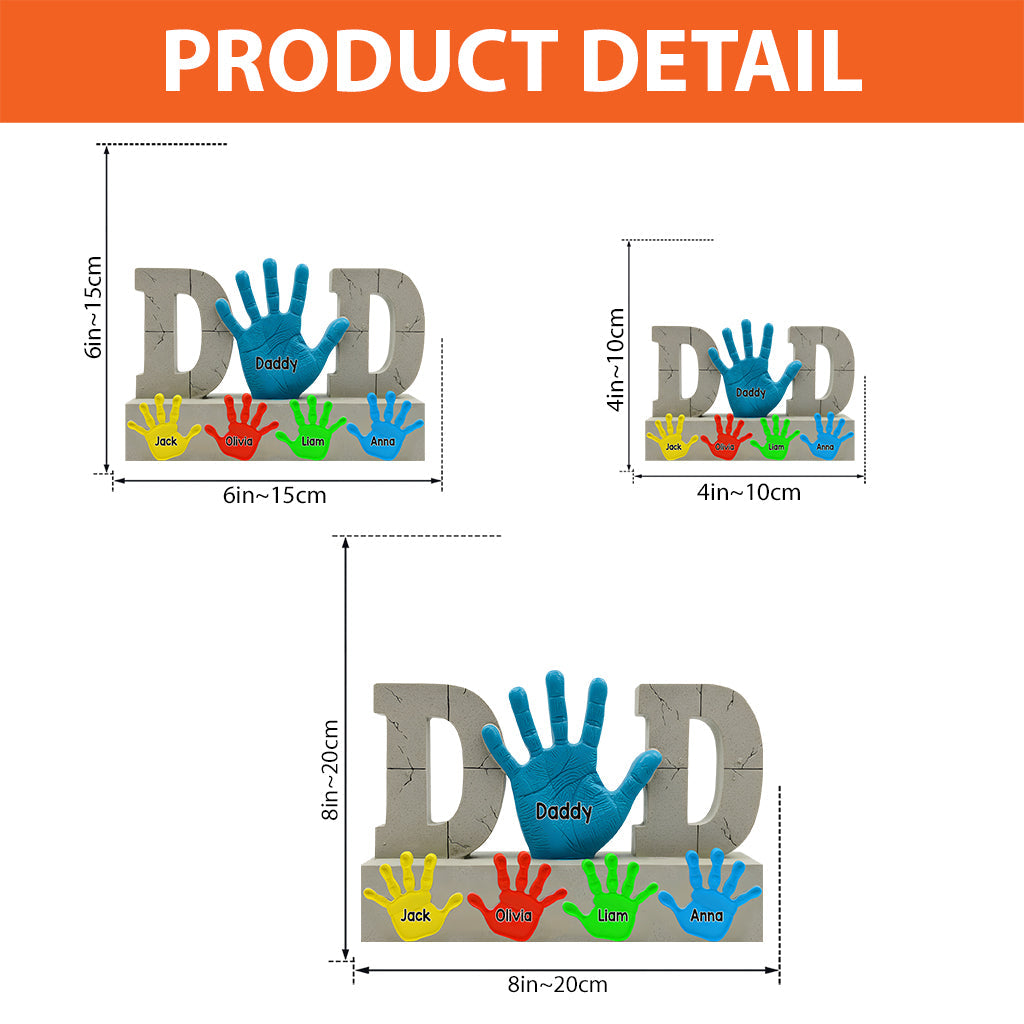 Best Dad Ever - Personalized Father Custom Shaped Acrylic Plaque