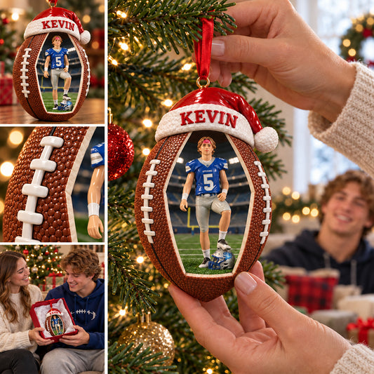 Love Football - Personalized Football Ornament