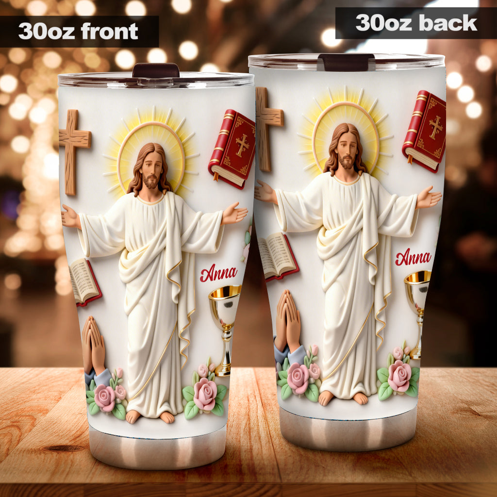 Faith Over Fear - Personalized Christian Tumbler