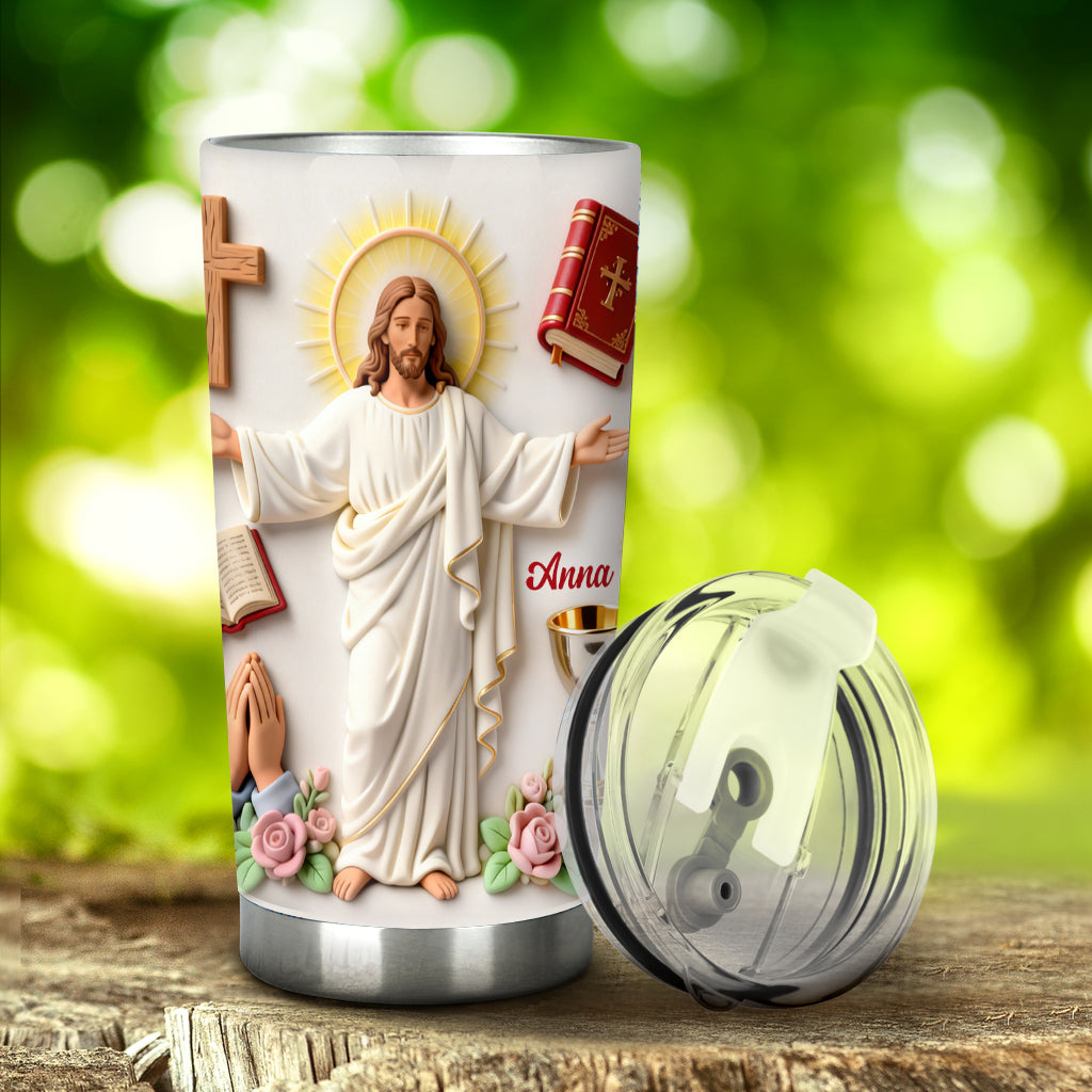 Faith Over Fear - Personalized Christian Tumbler