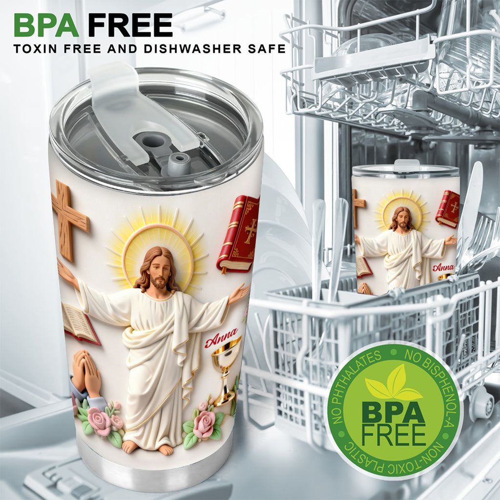 Faith Over Fear - Personalized Christian Tumbler