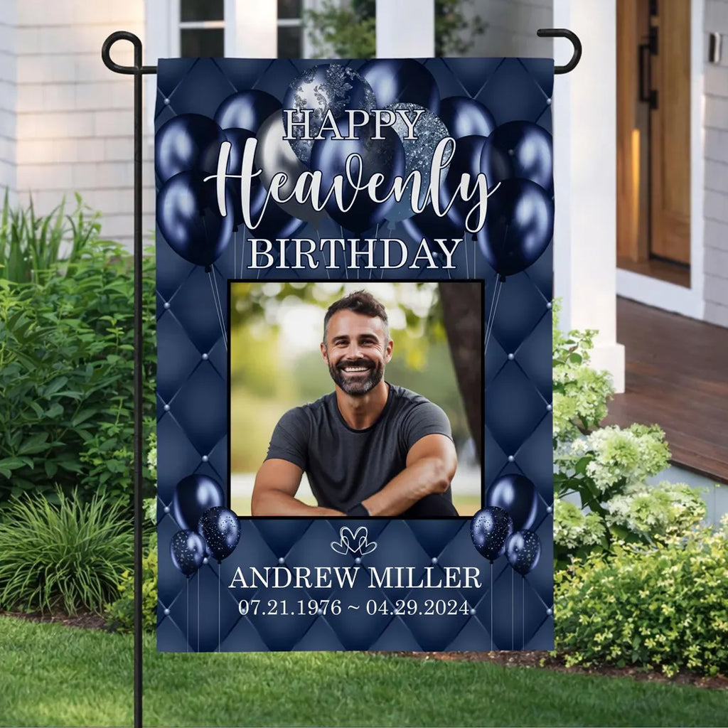 Happy Birthday - Personalized Birthday Garden Flag