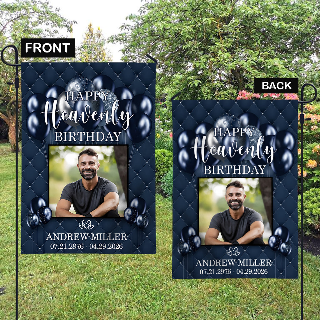 Happy Birthday - Personalized Birthday Garden Flag