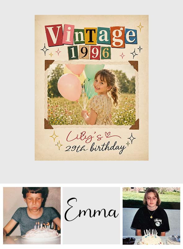 Birthday Gift - Personalized Birthday Wall Tapestry