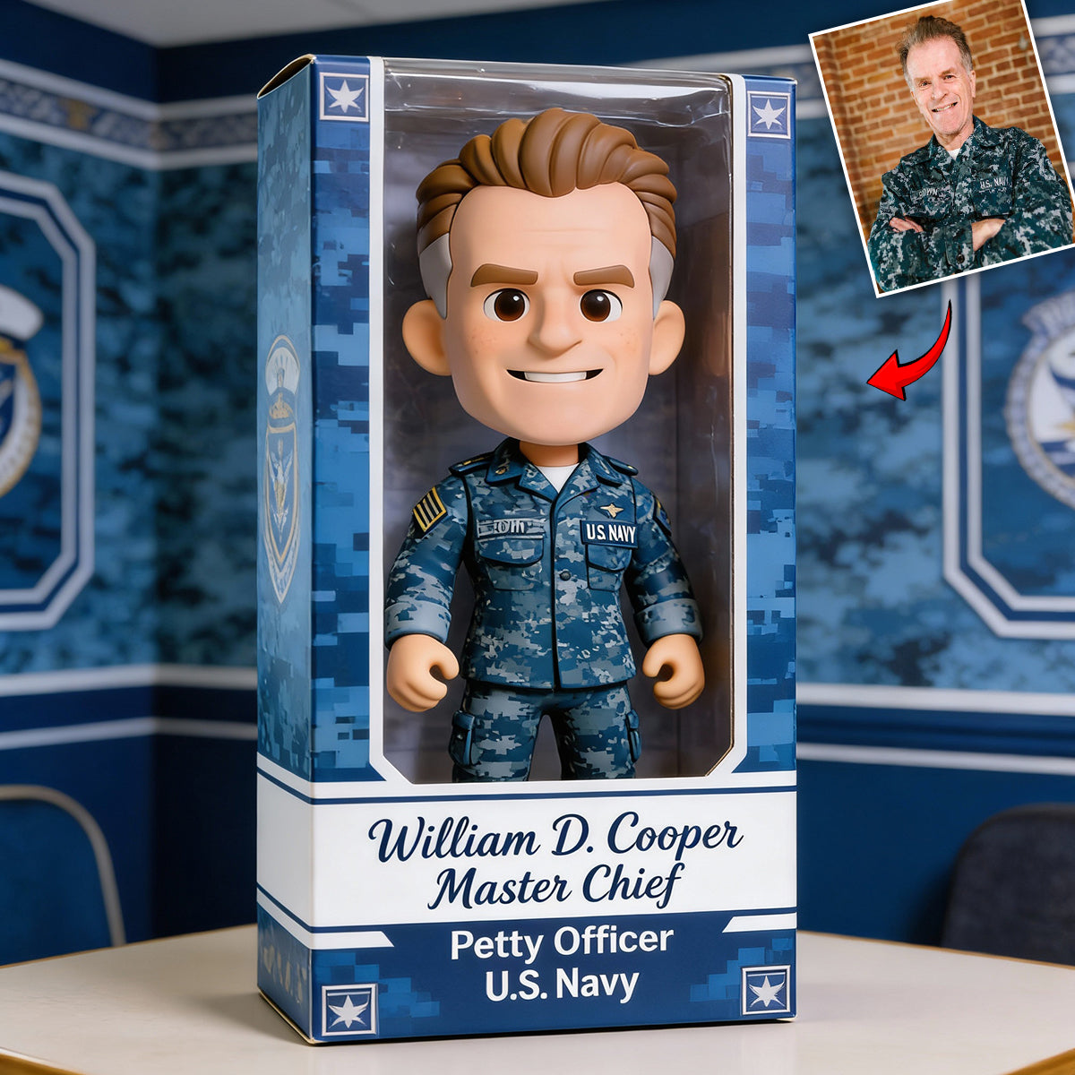 Veteran Gift - Personalized Veteran Custom Shaped Acrylic Plaque