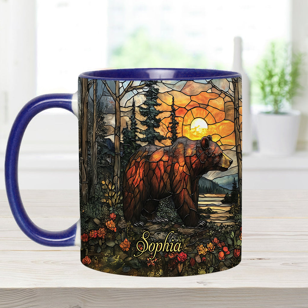 Forest Bear - Personalized Bear Accent Mug