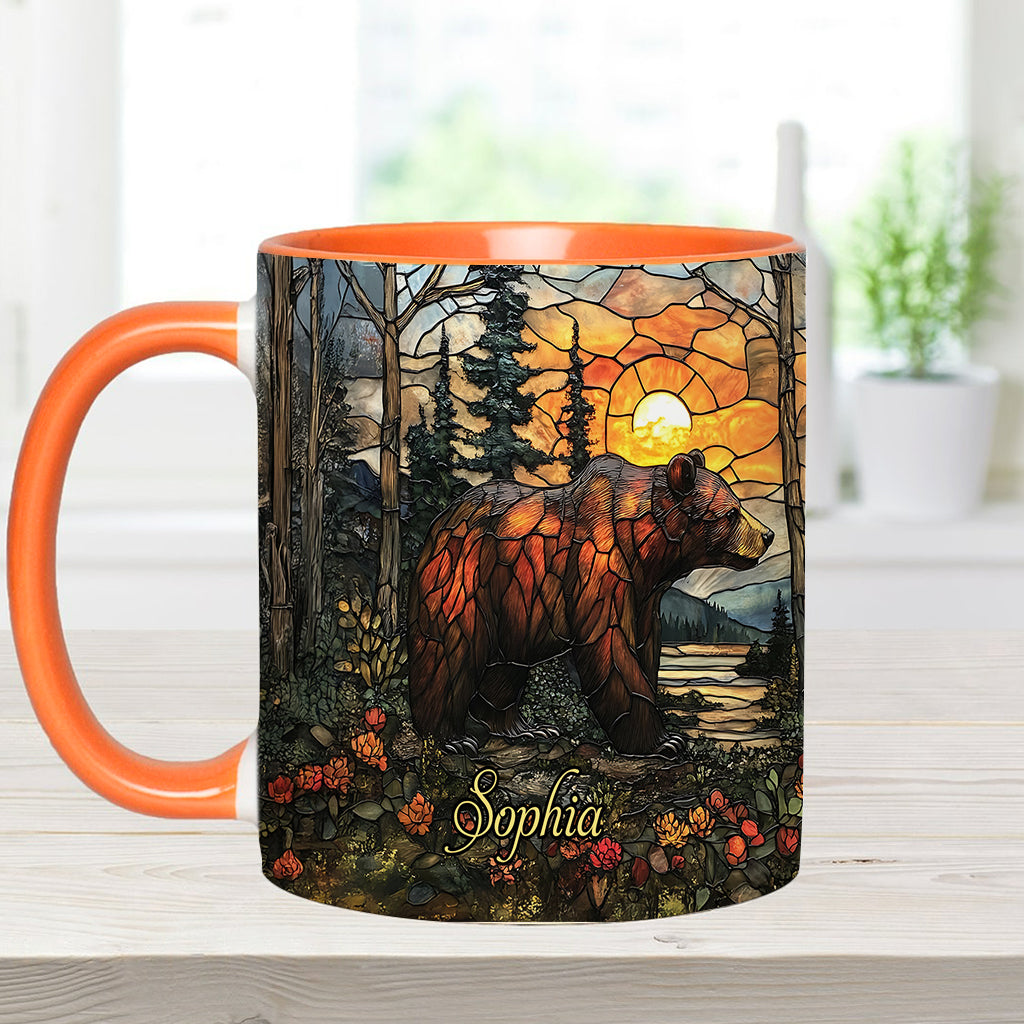 Forest Bear - Personalized Bear Accent Mug