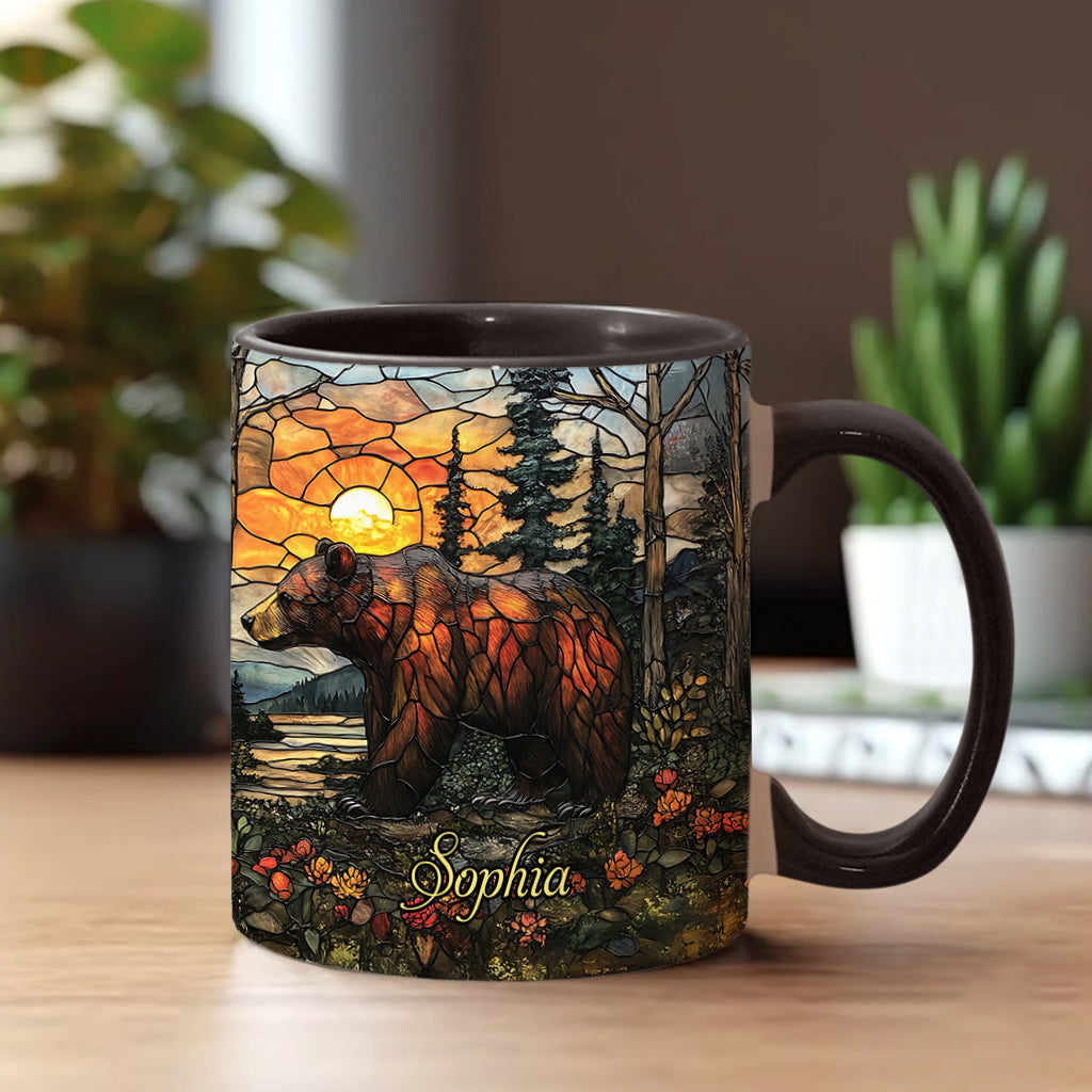 Forest Bear - Personalized Bear Accent Mug