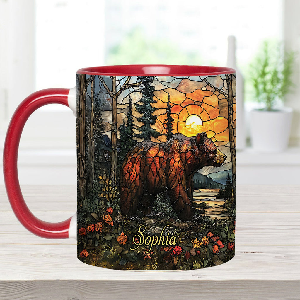 Forest Bear - Personalized Bear Accent Mug