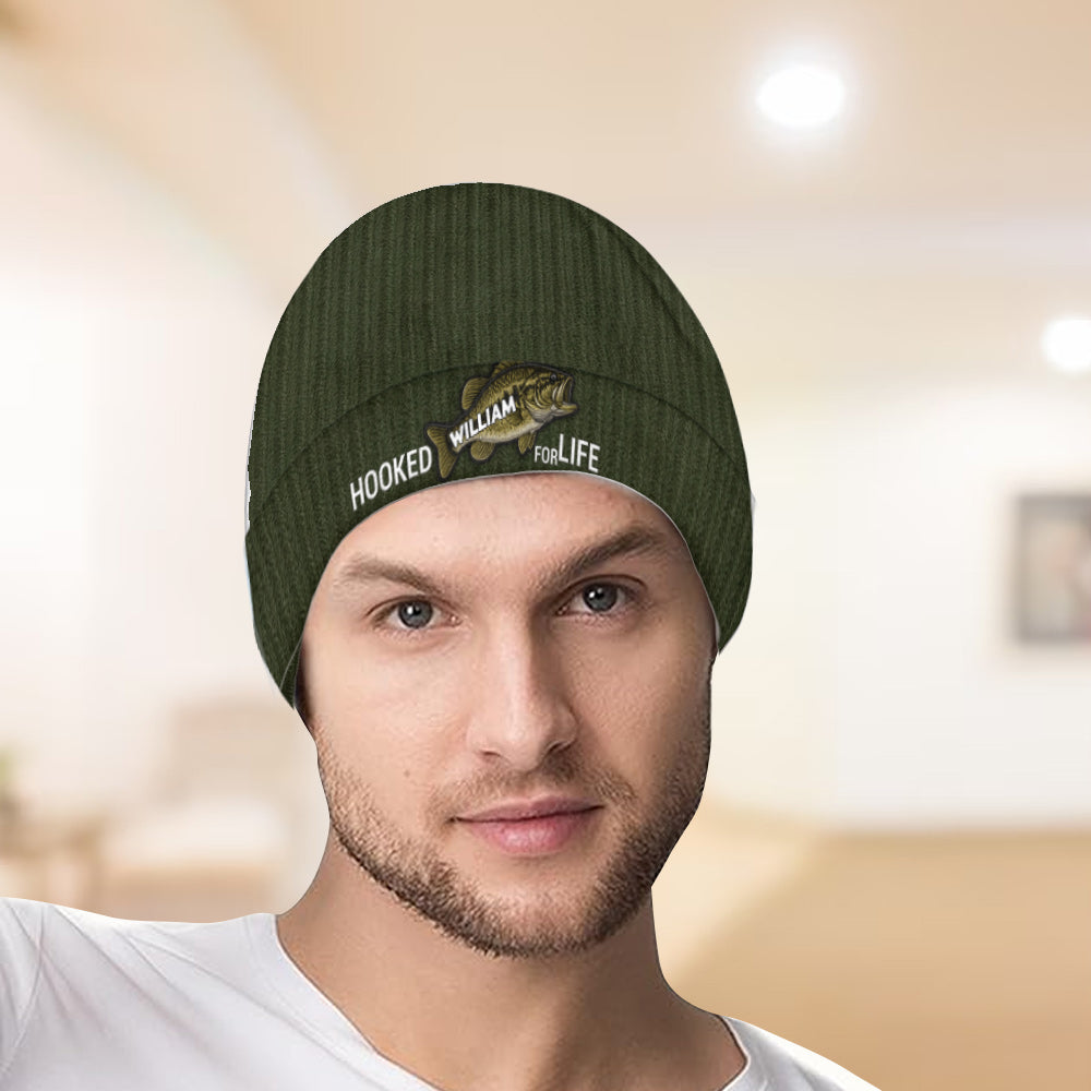 Hook For Life - Personalized Fishing Beanie Hat