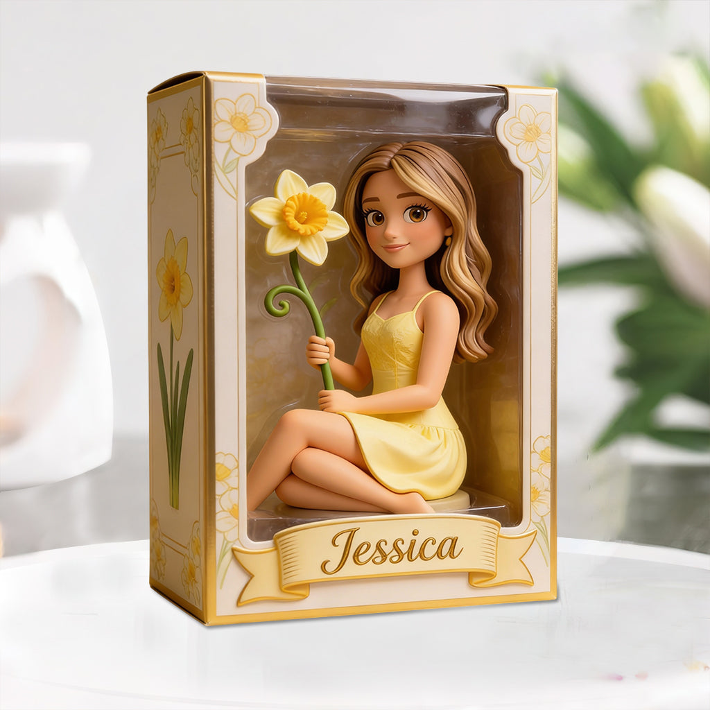 Custom Any Photo Birth Flower - Personalized Self Love Custom Shaped Acrylic Plaque