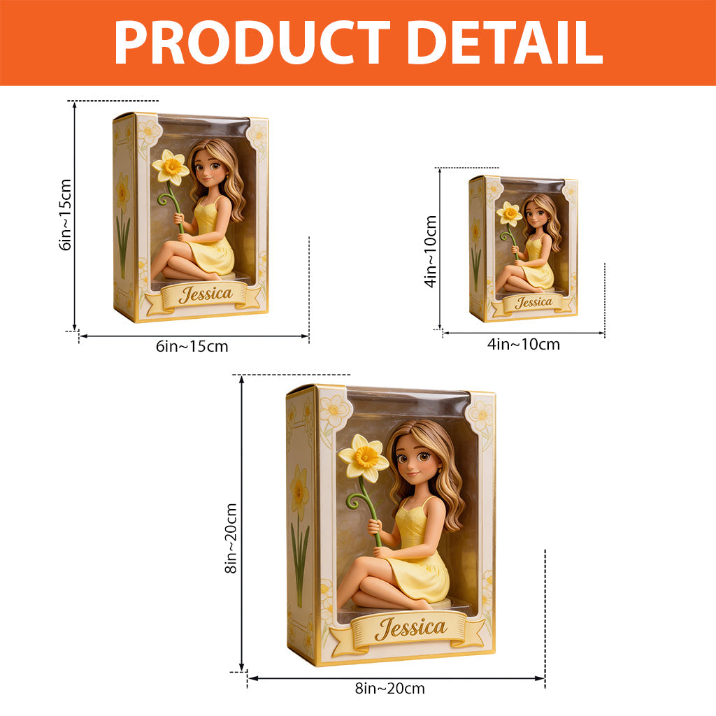Custom Any Photo Birth Flower - Personalized Self Love Custom Shaped Acrylic Plaque