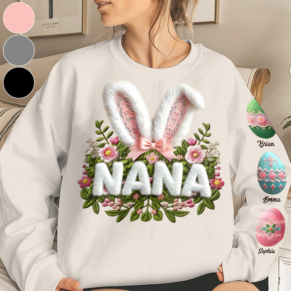 Easter Bunny - Personalized Grandma All Over Shirt
