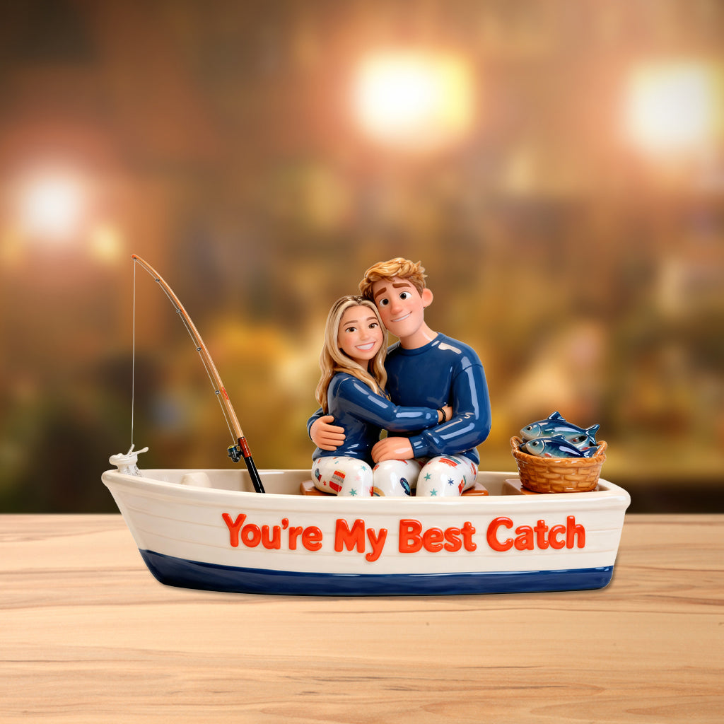 You're My Best Catch - Personalized Fishing Custom Shaped Acrylic Plaque