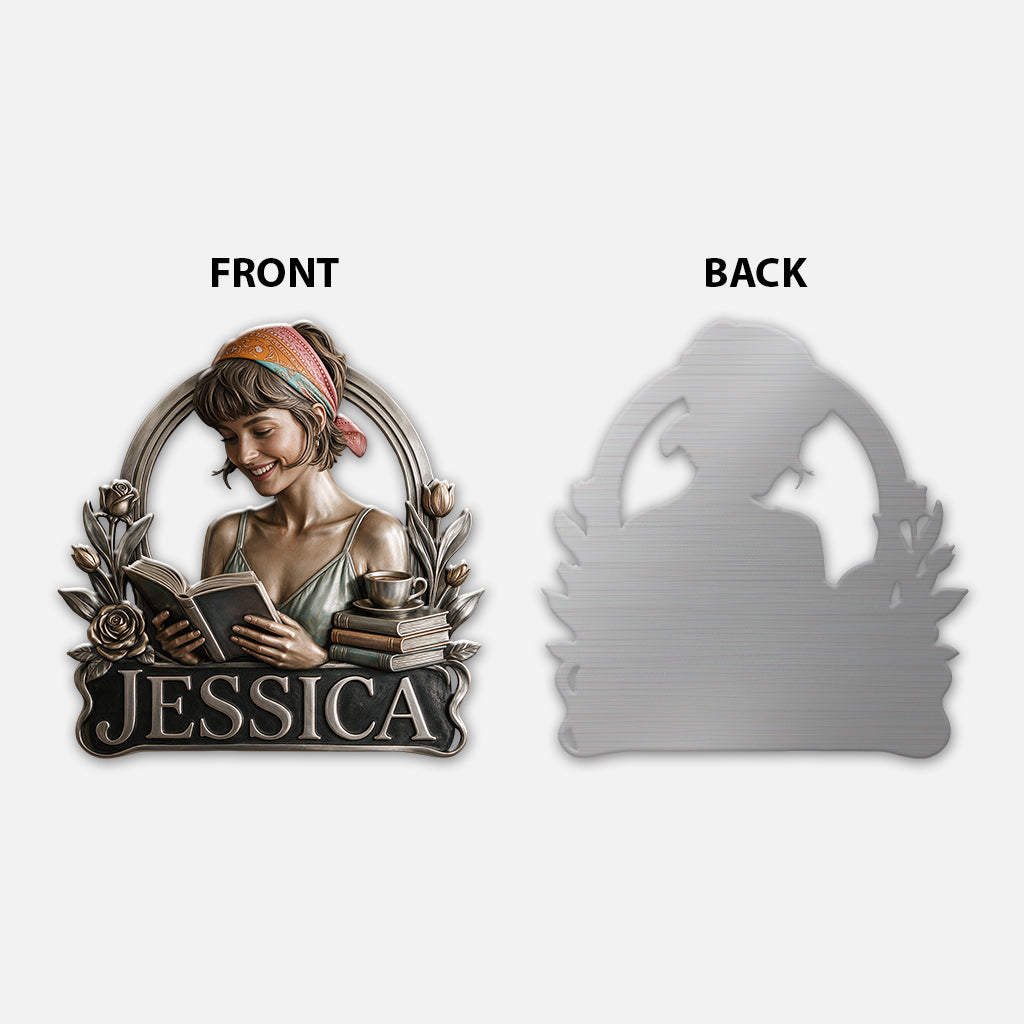 Love Books - Personalized Book 3D Printed Cut Metal Sign