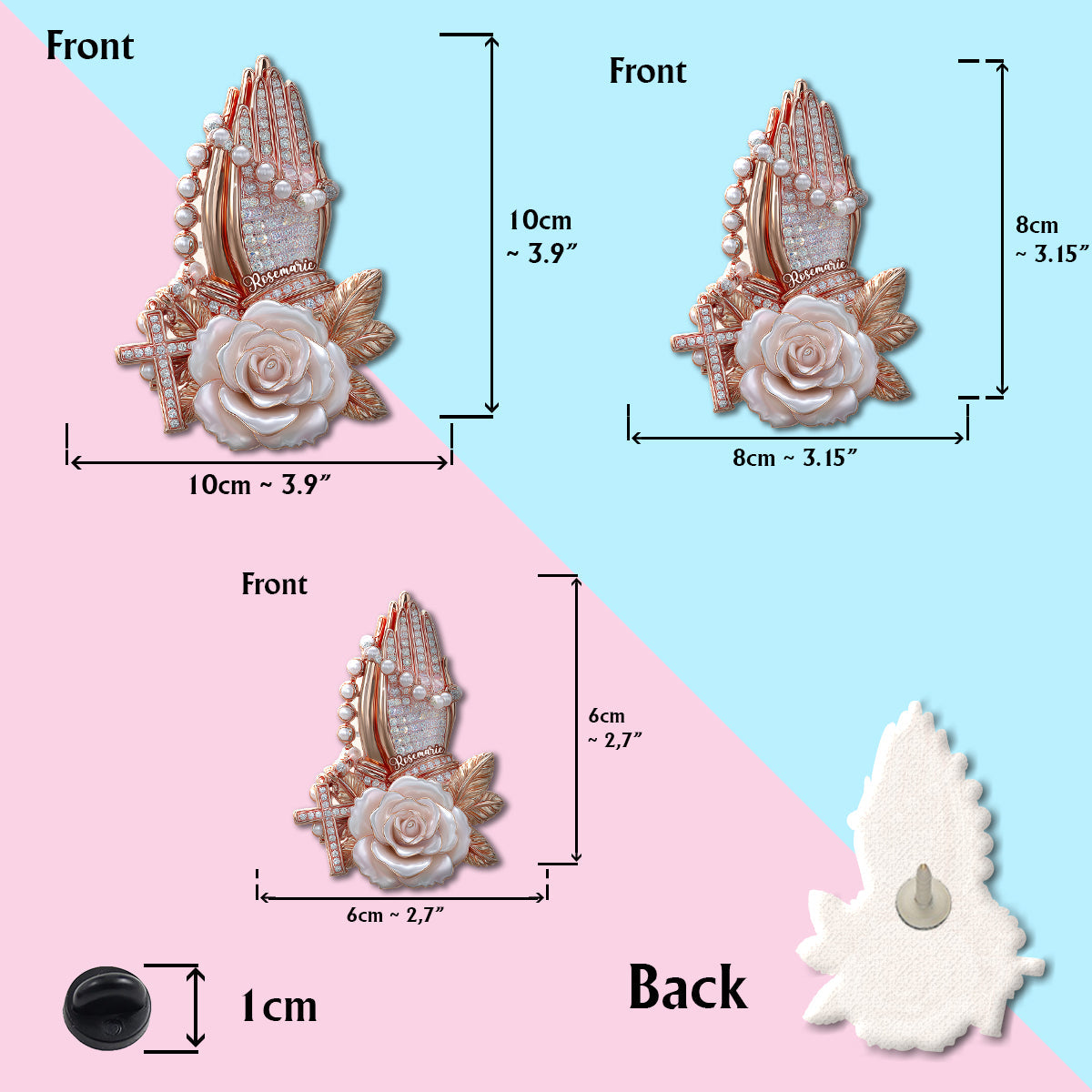 Eternal Faith - Personalized Christian Pin