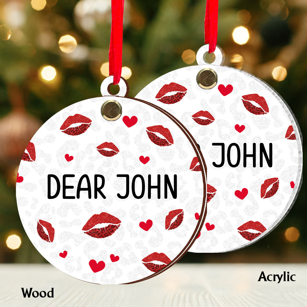Surprise Gift For Him - Personalized Couple Flip Ornament