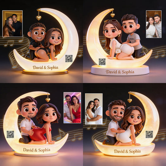 Custom Any Photo - Personalized Spicy Couple Acrylic LED Night Light