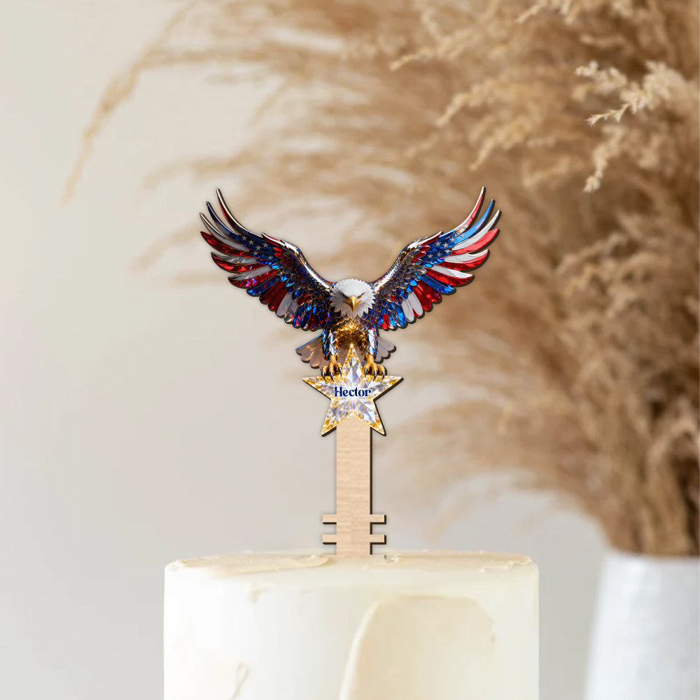 Strong Eagle - Personalized Bald Eagle Tree Topper