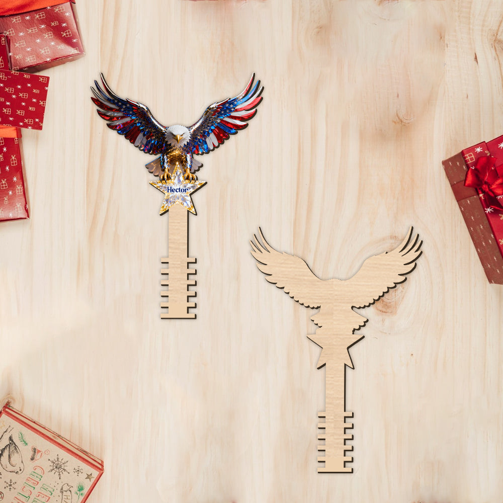 Strong Eagle - Personalized Bald Eagle Tree Topper