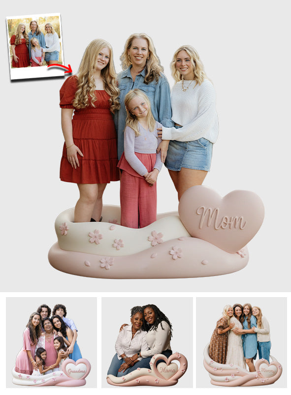 Custom From Any Photo - Personalized Mother's Day Gift For Mom, Grandma Custom Shaped Acrylic Plaque