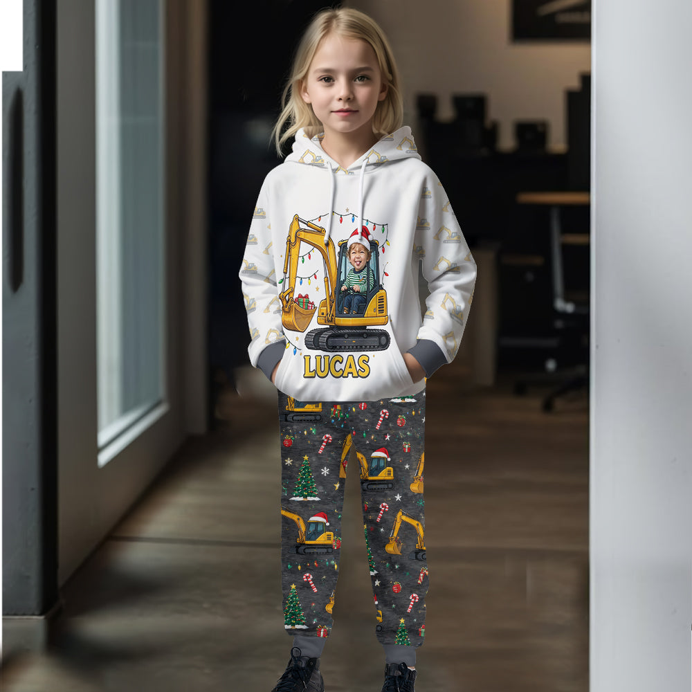 Merry Christmas - Personalized Kid Kid Hoodie & Kid Jogger Sweatpants