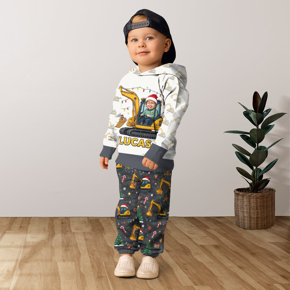 Merry Christmas - Personalized Kid Kid Hoodie & Kid Jogger Sweatpants