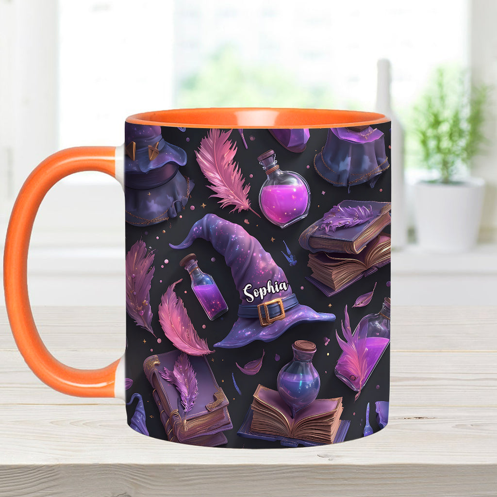 Purple Witch - Personalized Witch Accent Mug