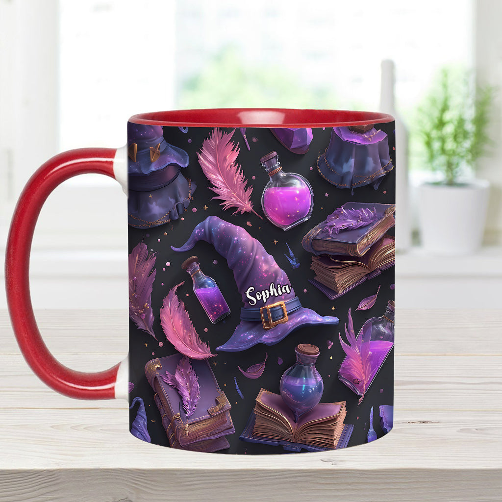 Purple Witch - Personalized Witch Accent Mug