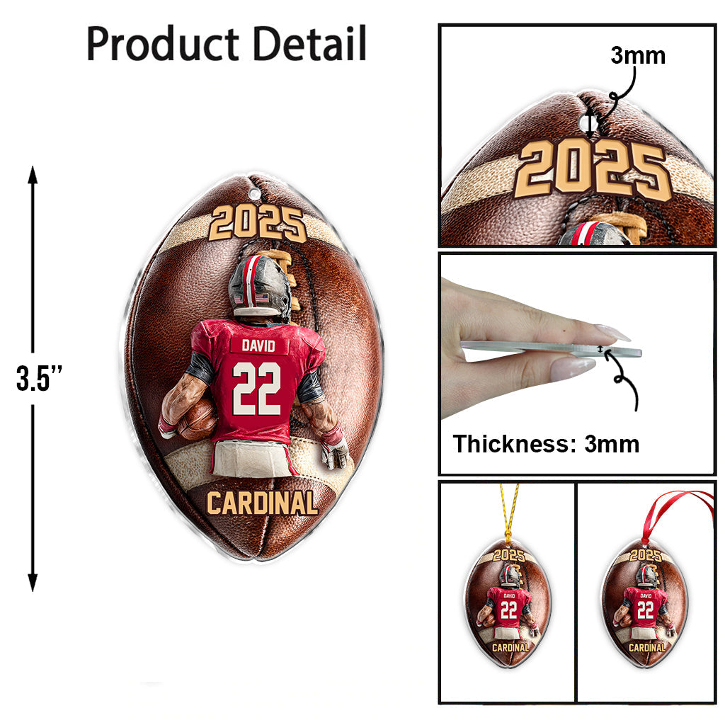 Game Day - Personalized Football Ornament