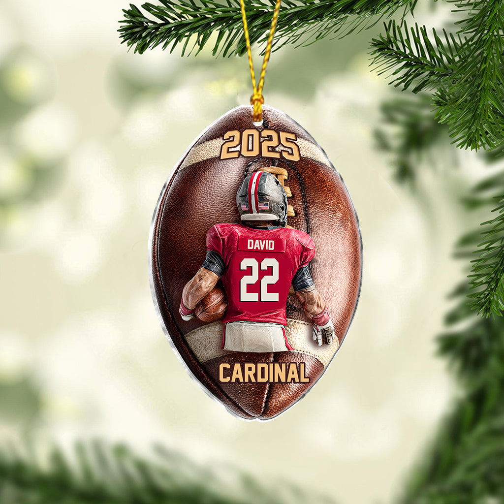 Game Day - Personalized Football Ornament